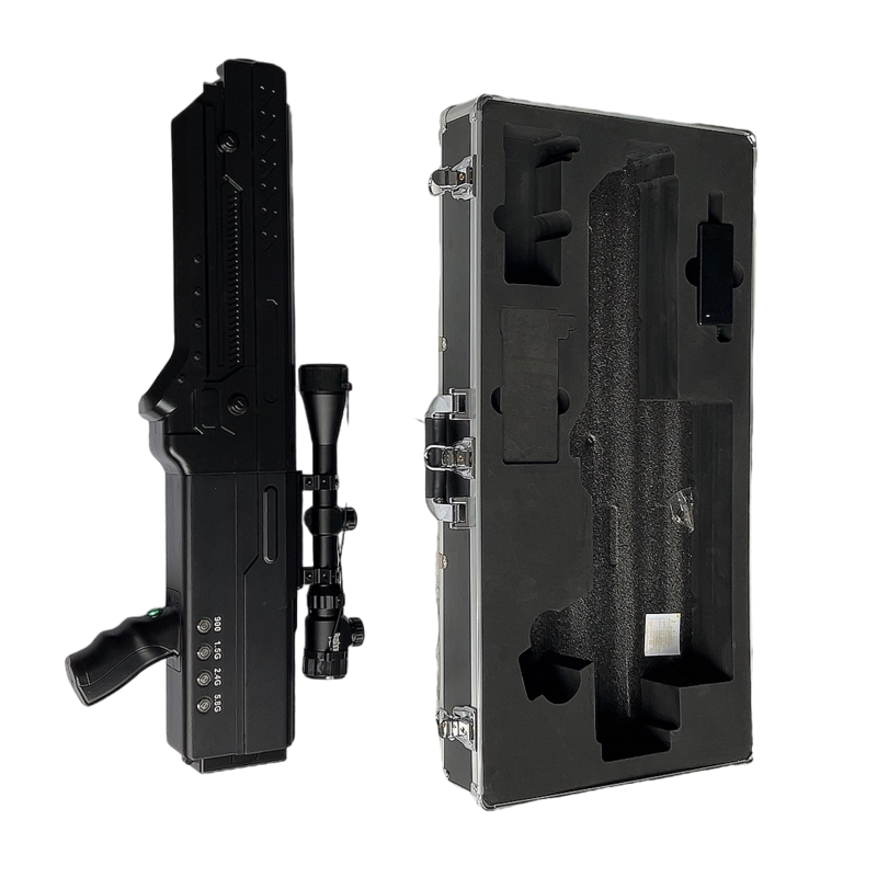  双塔手持便携式枪型低空防御反制四通道A型