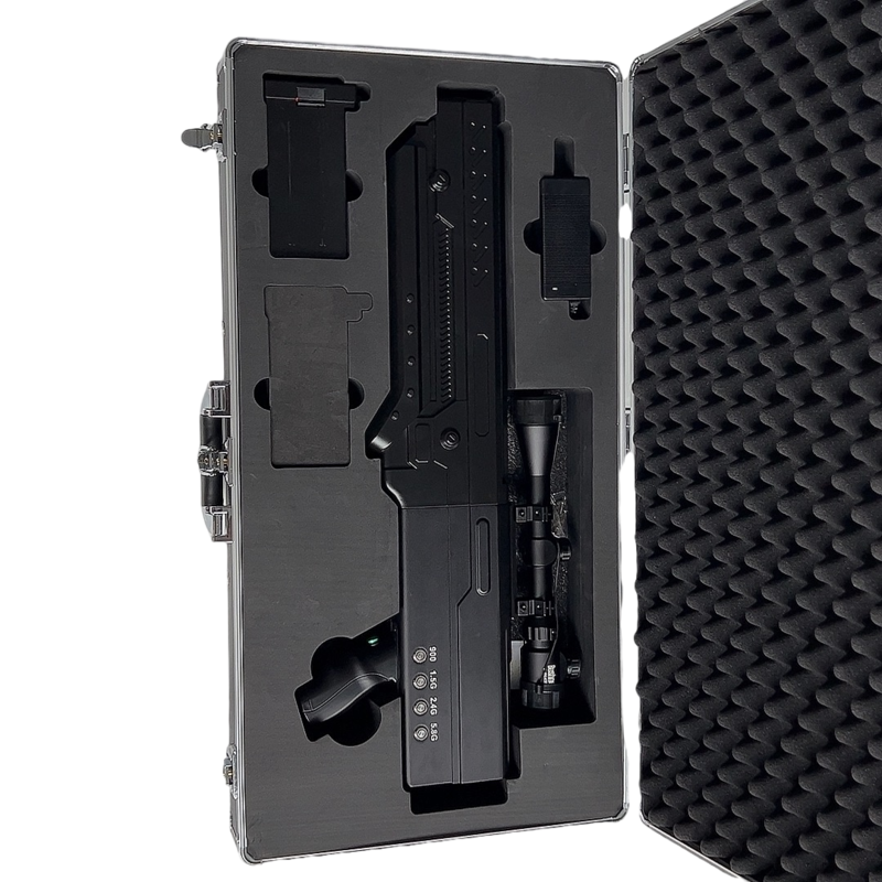  双塔手持便携式枪型低空防御反制四通道B型