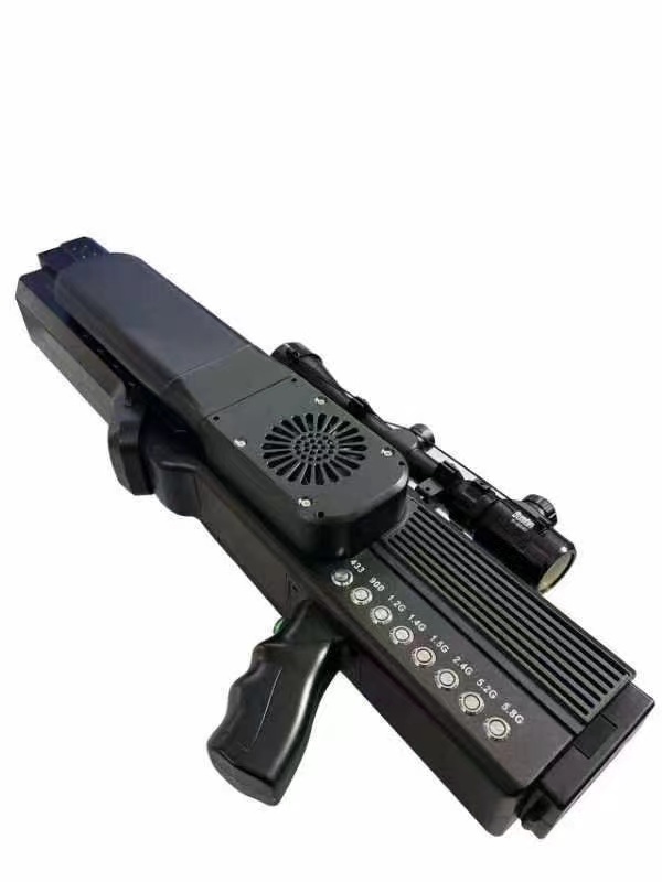  双塔手持便携式枪型低空防御反制八通道